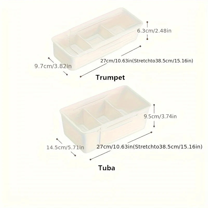 Compartment Storage Box Adjustable Functional Retractable Storage Box Home Storage Drawer With Divider Compartmentalized Design
