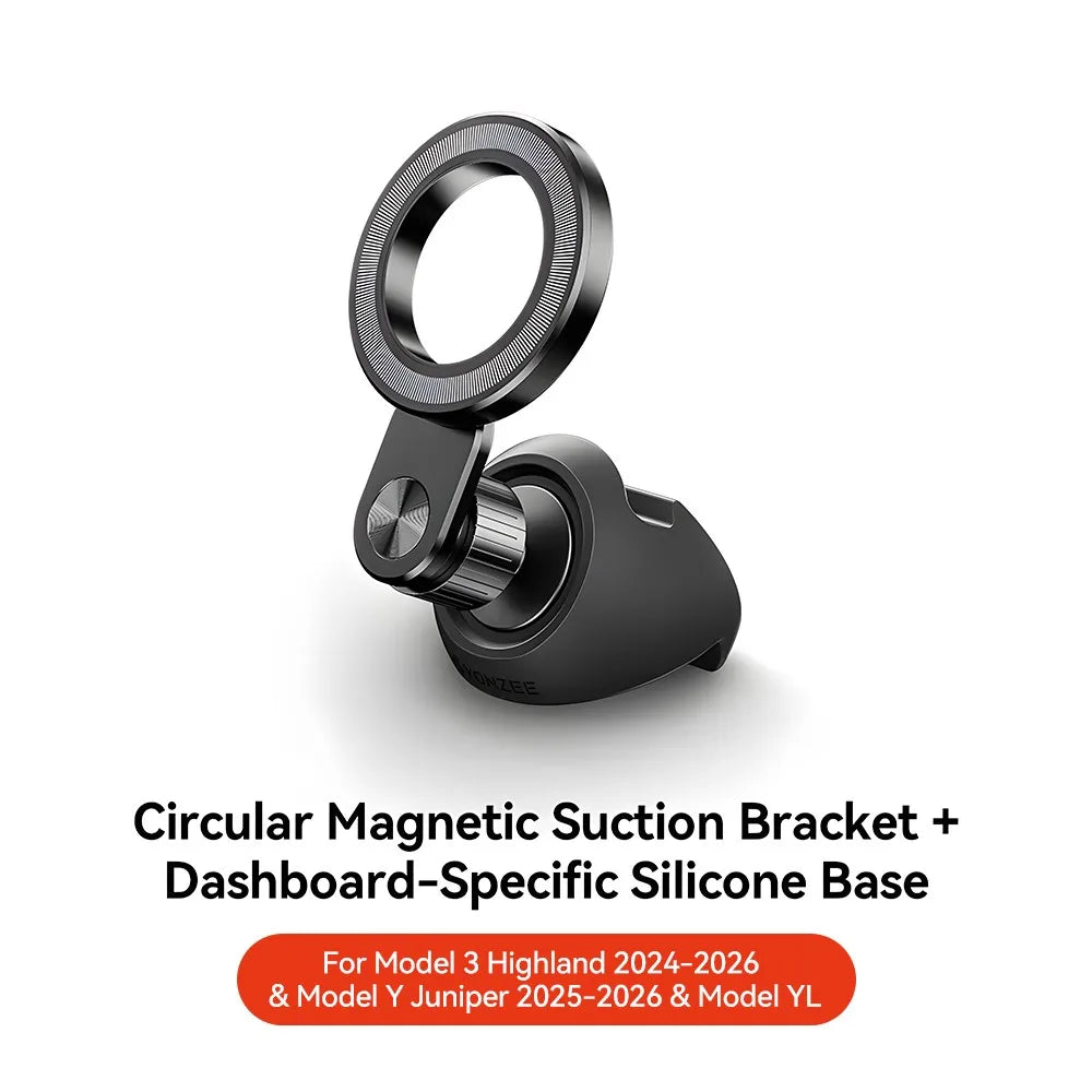 YZ For Tesla Model 3 Y/YL Highland Juniper Magnetic Car Phone Holder 360 Degree Rotation Metal Car Mount for All  Phones