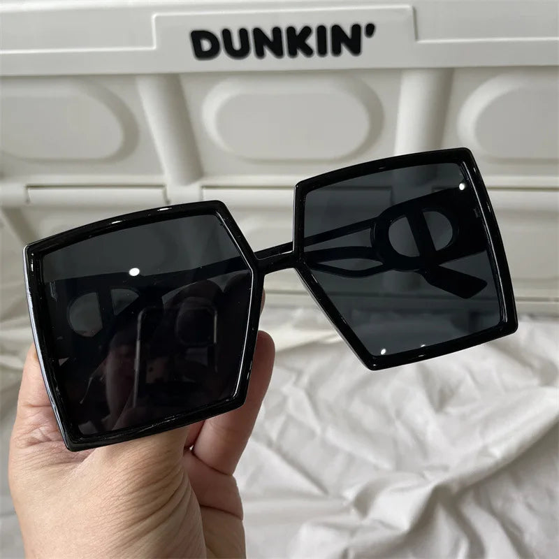 The Most Comprehensive Black Sunglasses Collection Y2K/Sunshade/Large Frame Sunglasses Cat's Eye Sunscreen Glasses