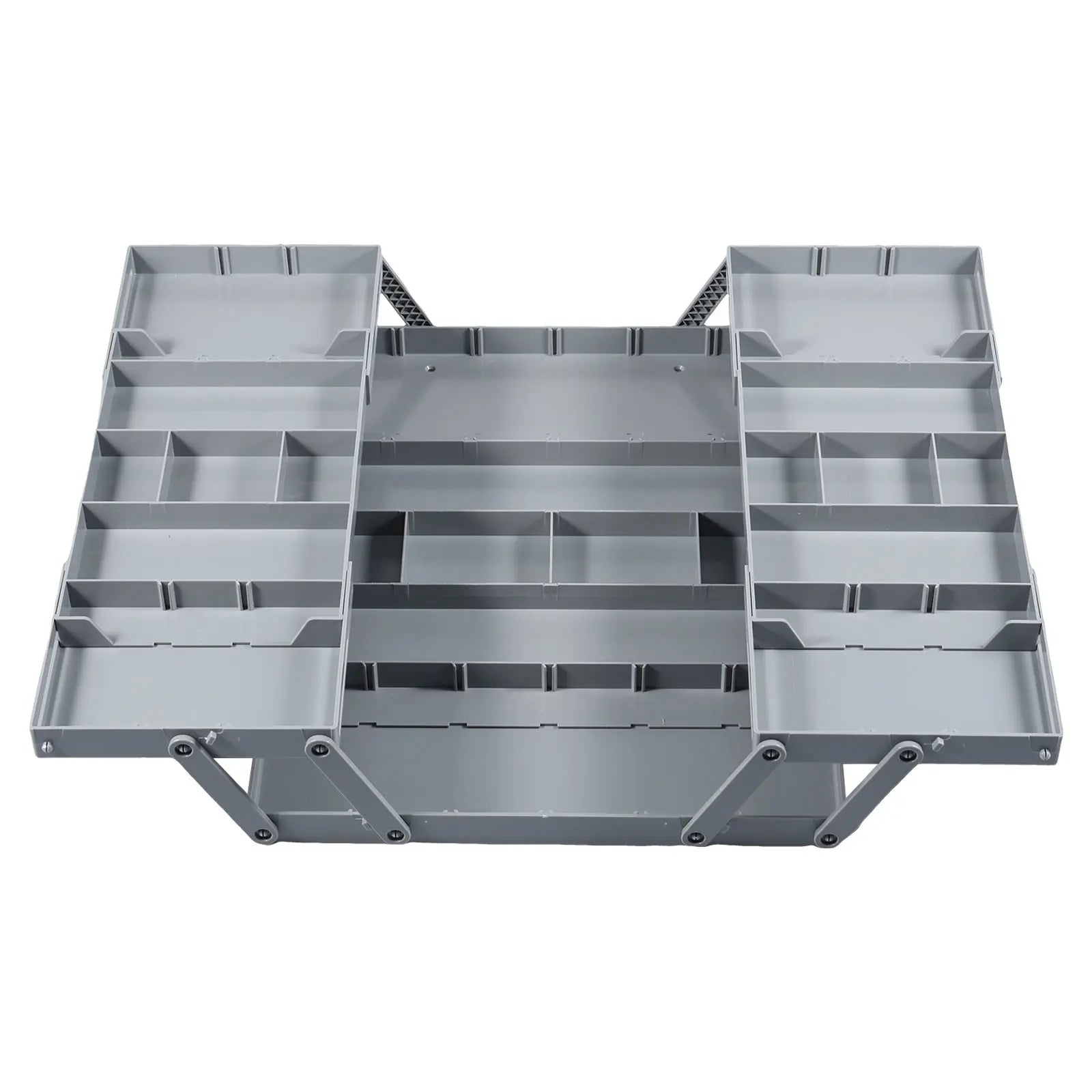 2/3 Tier Foldable Drawer Organizer Expandable Desk Organizer Trays with Adjustable Compartments for Office,Kitchen Supplies