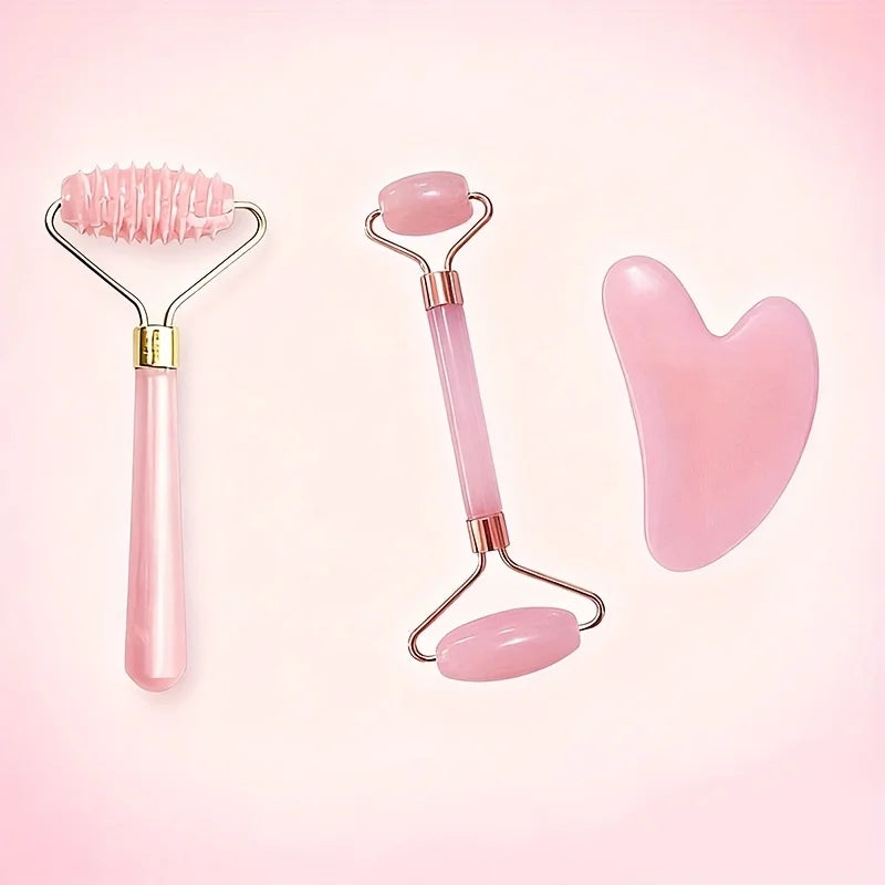 Velori Heart Roller — Double-Ended Face & Body Gua Sha Beauty Set
