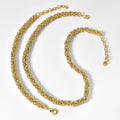 Copper Necklace Bracelet Set for Women Men Adjustable Length Braided Chain Lobster Clasp Minimalist Jewelry Gift
