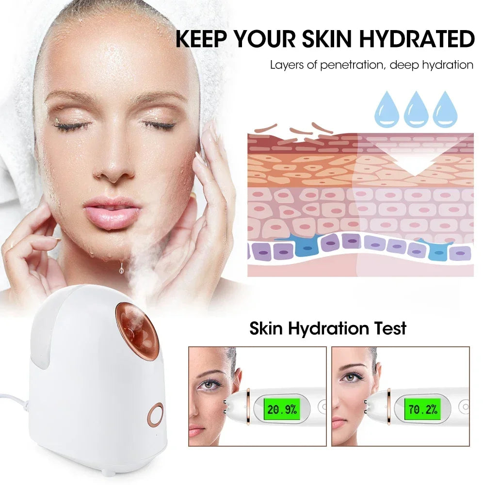 Velori Deep Steam — Nano Mist Spa Facial Steamer for Pore Cleansing