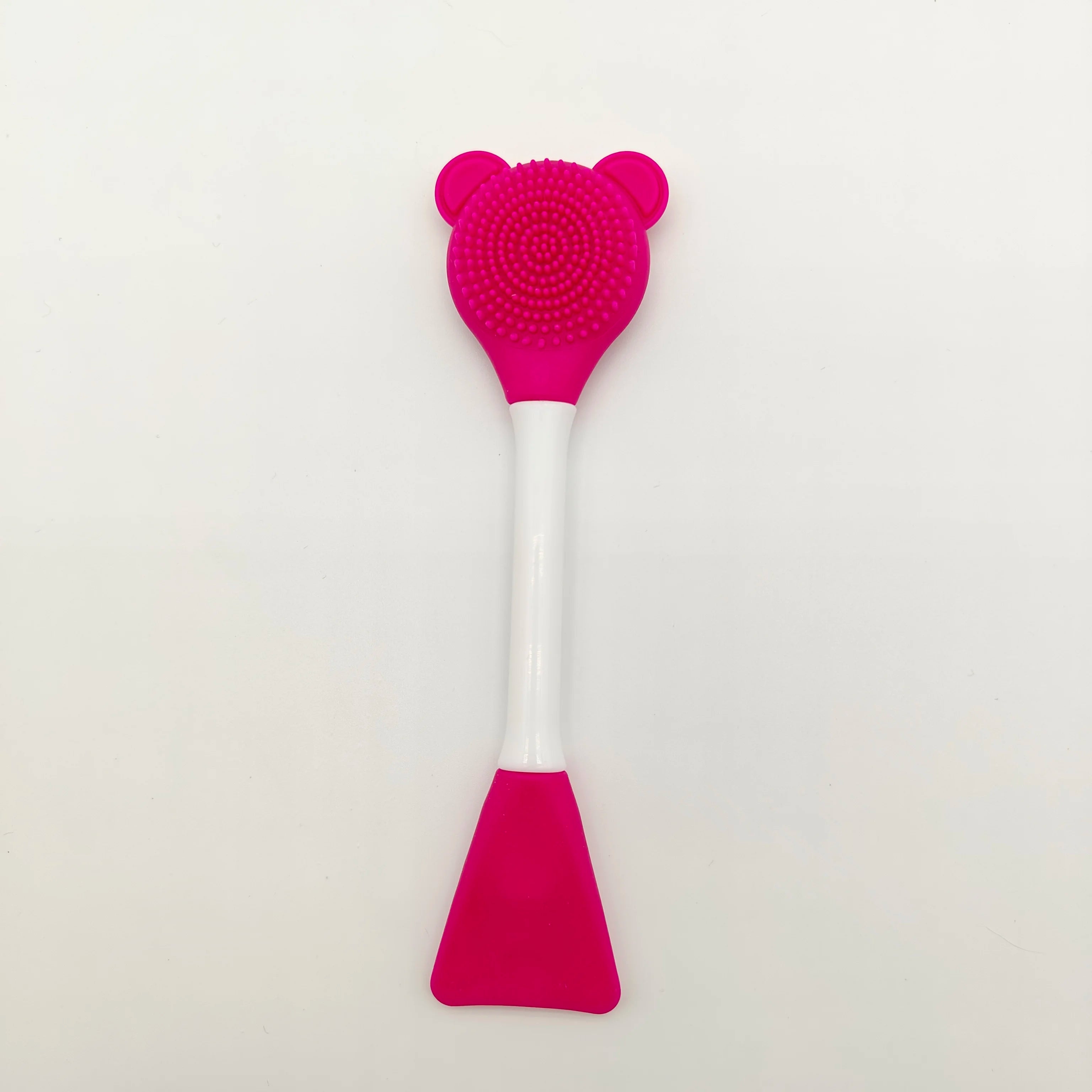 Double Head Facial Mask Brush Silicone Applicator Spoon Spatula Stirring Stick Women Skin Face Cleansing Care Home Makeup Tools
