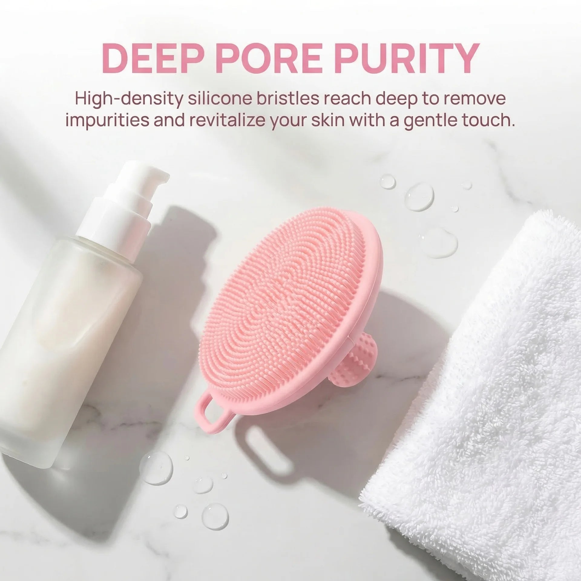 Silicone Scrubber Face Cleansing Face Brush Pore Cleaner Brush Skin Silicon Brush Face Scrubbers for Men and women
