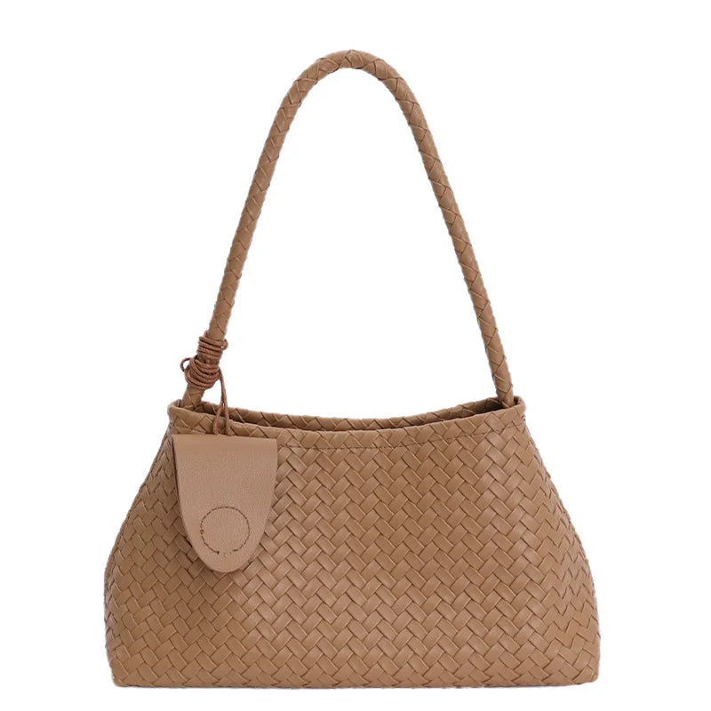 Large Capaci Woven Bag Women Autumn Winter New Retro Commuter Underarm Single Oulder Bag Simple Sle Handbag for Work Сумка 2026
