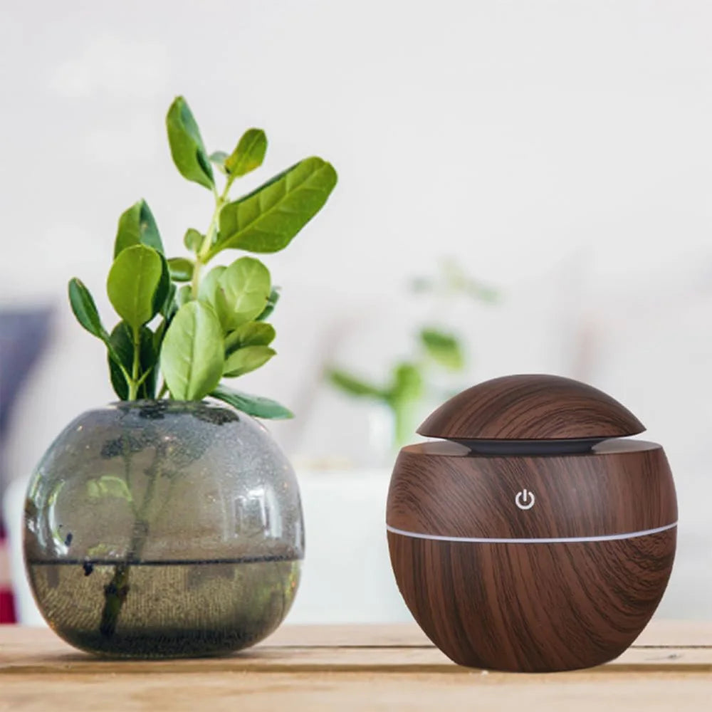 Desktop mini personal ultrasonic humidifier aromatherapy with colorful LED night light, office, bedroom, dorm room, USB power