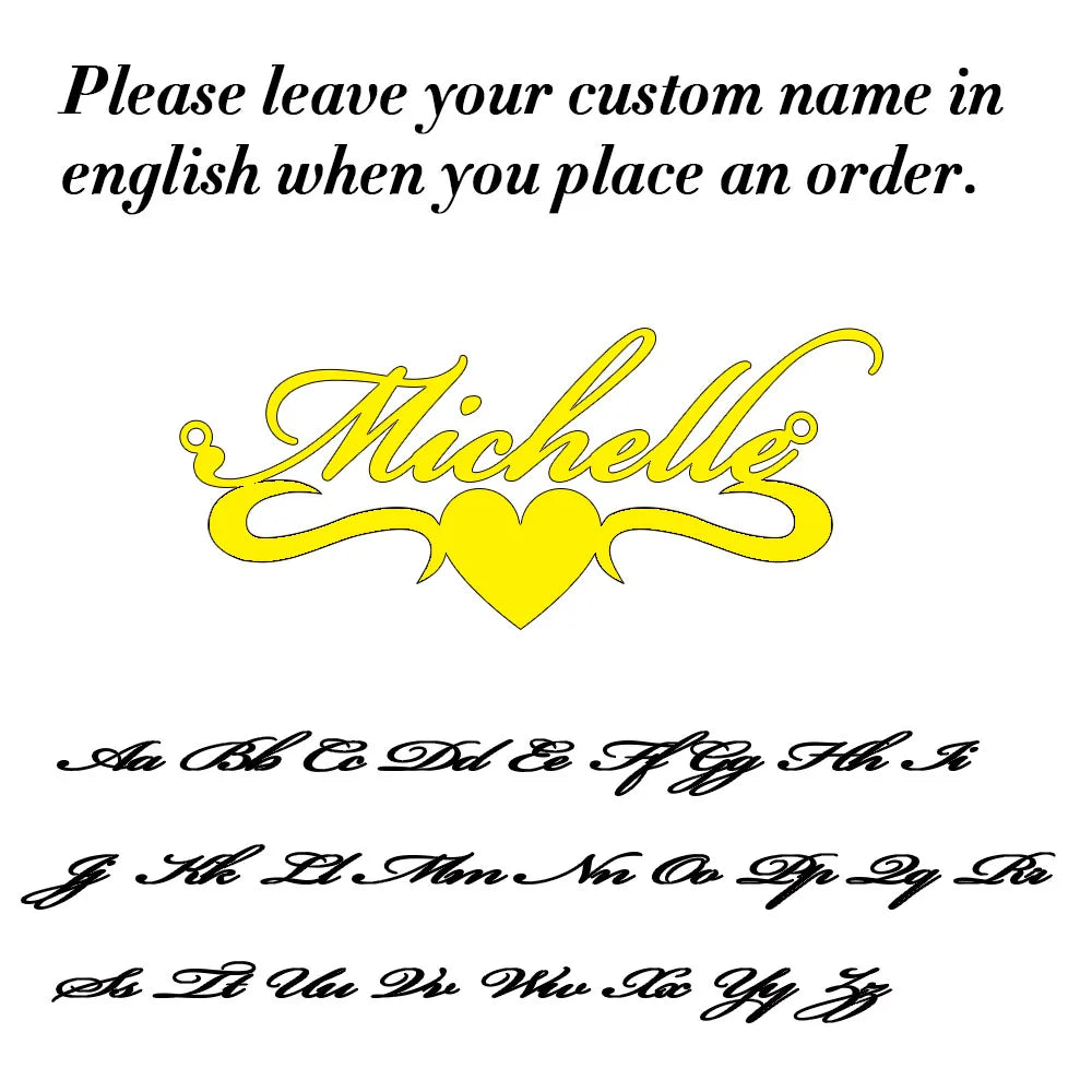 Customized Fashion Stainless Steel Name Necklace Personalized Letter Gold Color Choker Necklace Pendant Nameplate Gift
