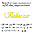 Customized Fashion Stainless Steel Name Necklace Personalized Letter Gold Color Choker Necklace Pendant Nameplate Gift