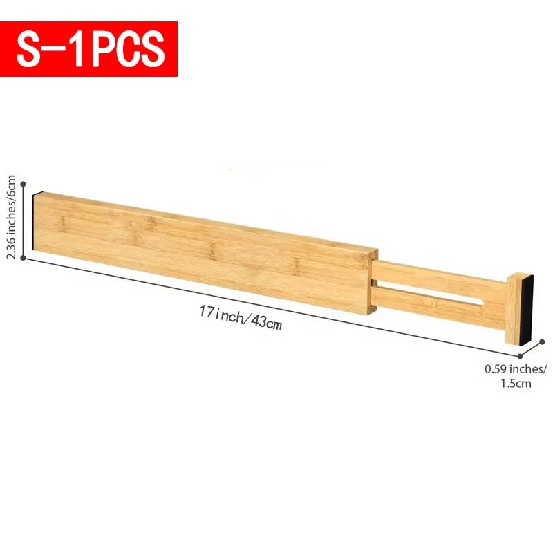 Velori Bamboo Dividers — Adjustable Drawer Separators Set
