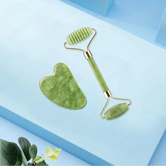 Velori Jade Scraper — Face & Body Gua Sha Slimming Massager