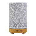 100ml Essential Oil Diffuser Aroma Diffuser Timing Function Hollow Ultrasonic Air Humidifier Smart Home Appliance with LED Light