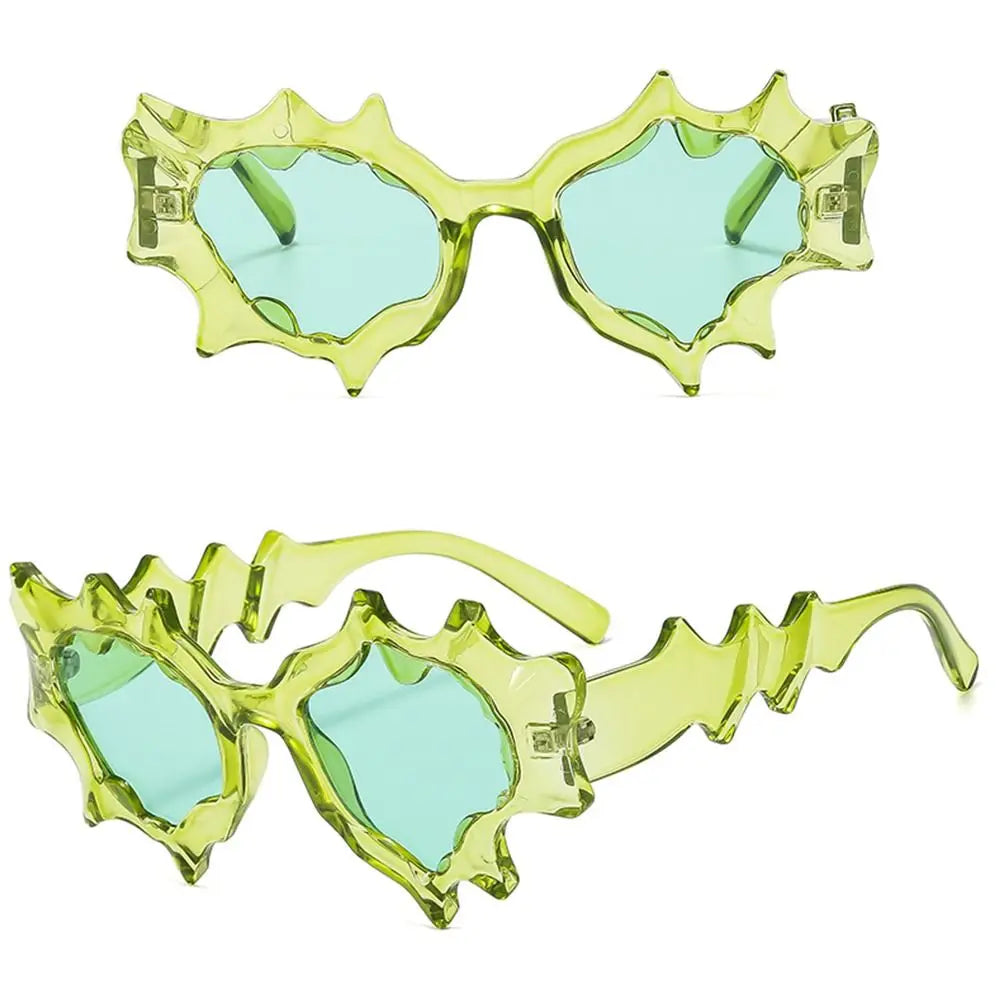 Futuristic UV400 Protection Y2K Punk Sunglasses Colorful Cat Eye Sunglasses Irregular Sun Glasses for Women & Men