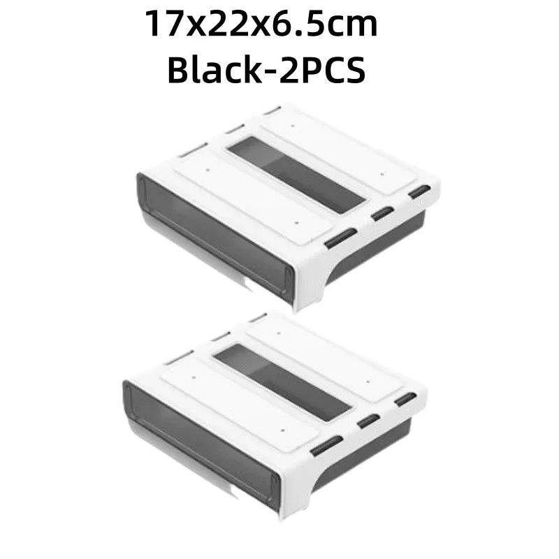 Under Desk Drawer Slide Out for Home Office School Organization and Storage Self-Adhesive Slide Out Expandable Drawer Storage