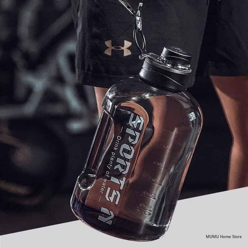1L UP To 5L Large Capacity Bicycle Water Bottle Fitness BPA FREE Scale Drink Bottle for Men Gym Cycling Camping Water Bottle Cup