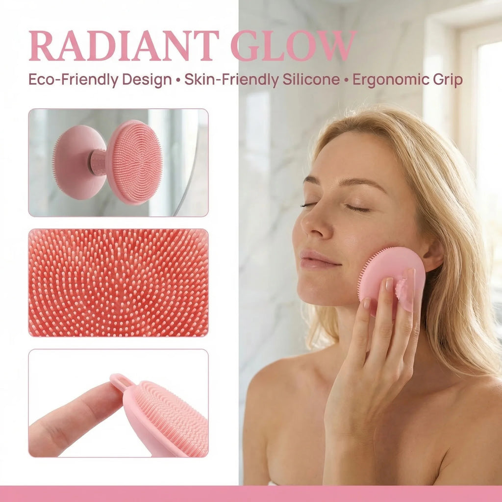 Silicone Scrubber Face Cleansing Face Brush Pore Cleaner Brush Skin Silicon Brush Face Scrubbers for Men and women