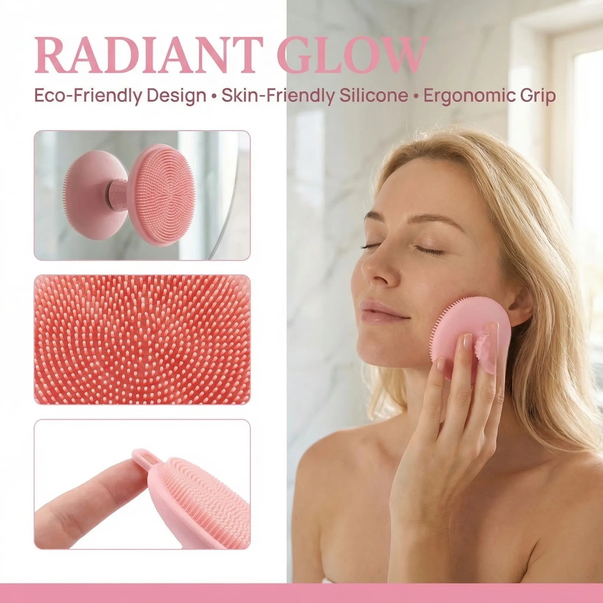 Silicone Scrubber Face Cleansing Face Brush Pore Cleaner Brush Skin Silicon Brush Face Scrubbers for Men and women