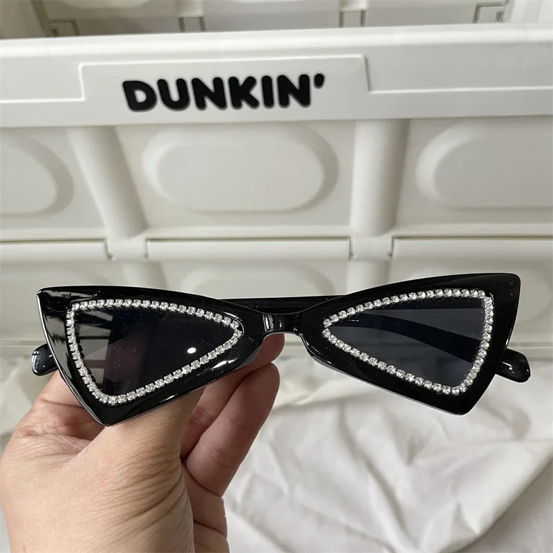 The Most Comprehensive Black Sunglasses Collection Y2K/Sunshade/Large Frame Sunglasses Cat's Eye Sunscreen Glasses