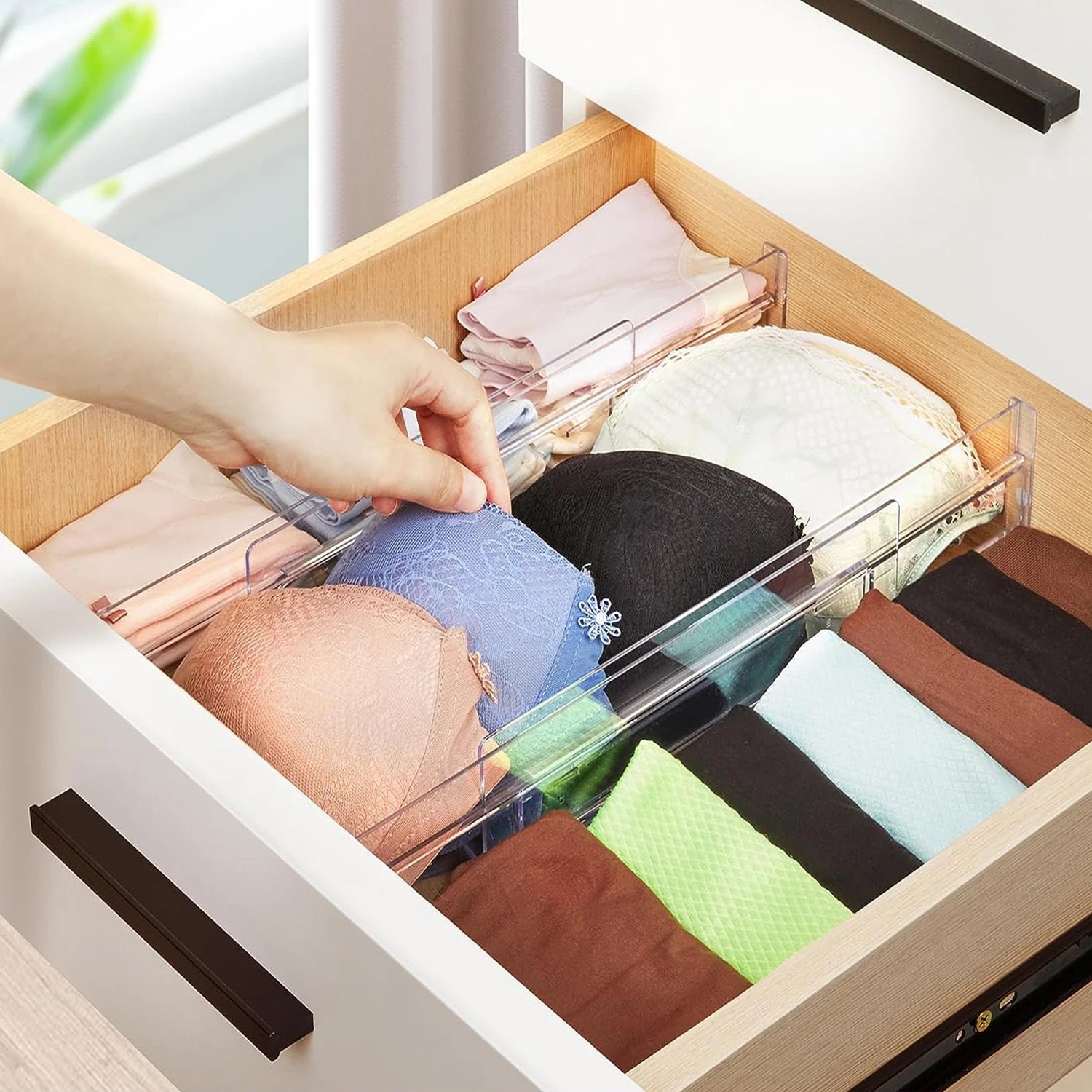 Velori Tidy Dividers — 4pc Expandable Drawer Organizer Set