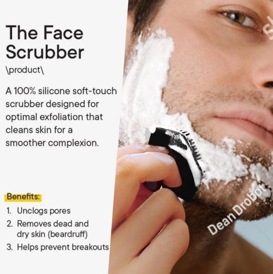 1ilicone Facial Cleaning Brush Scrubber Silicone Miniature Face Deep Clean Shave Massage Face Scrub Brush Face Cleaner For Men