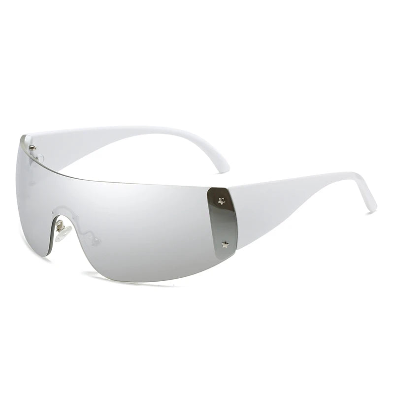 Luxury Brand Punk Sunglasses 2000'S NEW Women One Piece Designer Sun Glasses UV400 Unisex Shades Eyewear Fashion Y2k Eyeglasses