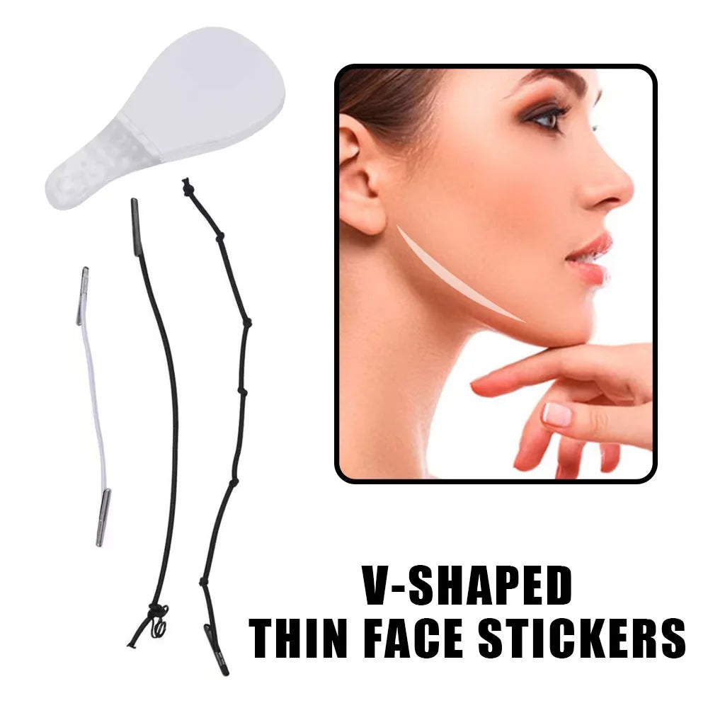 40Pcs/Set Invisible Thin Face Stickers Double Chin Wrinkle Sagging Skin Lift Up V Shape Tapes Makeup Facelifting Patch Adhesives