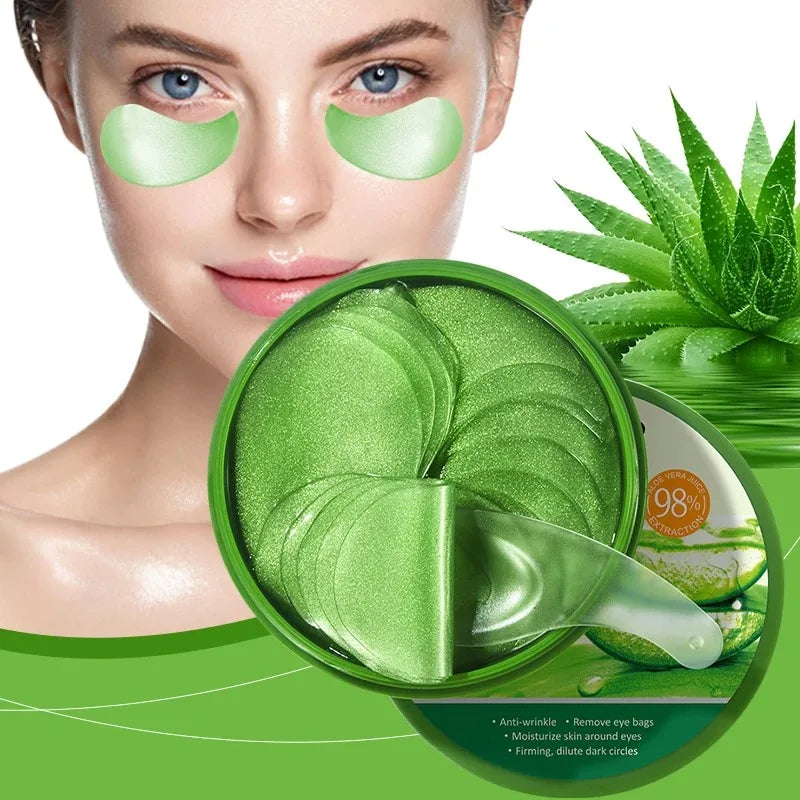 Velori Aloe Eye Mask — 60pc Collagen Eye Patches for Dark Circles