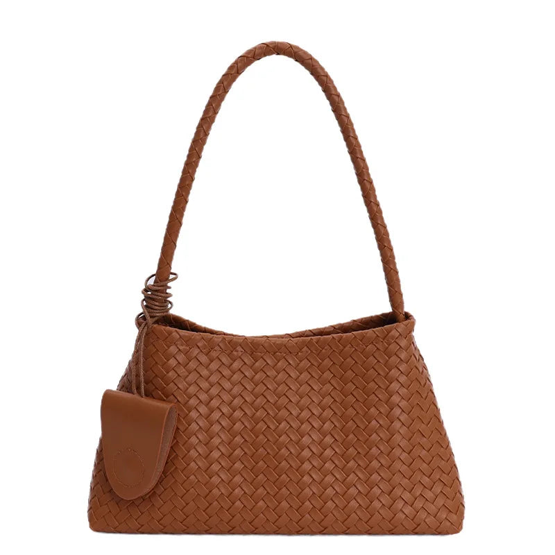 Large Capaci Woven Bag Women Autumn Winter New Retro Commuter Underarm Single Oulder Bag Simple Sle Handbag for Work Сумка 2026