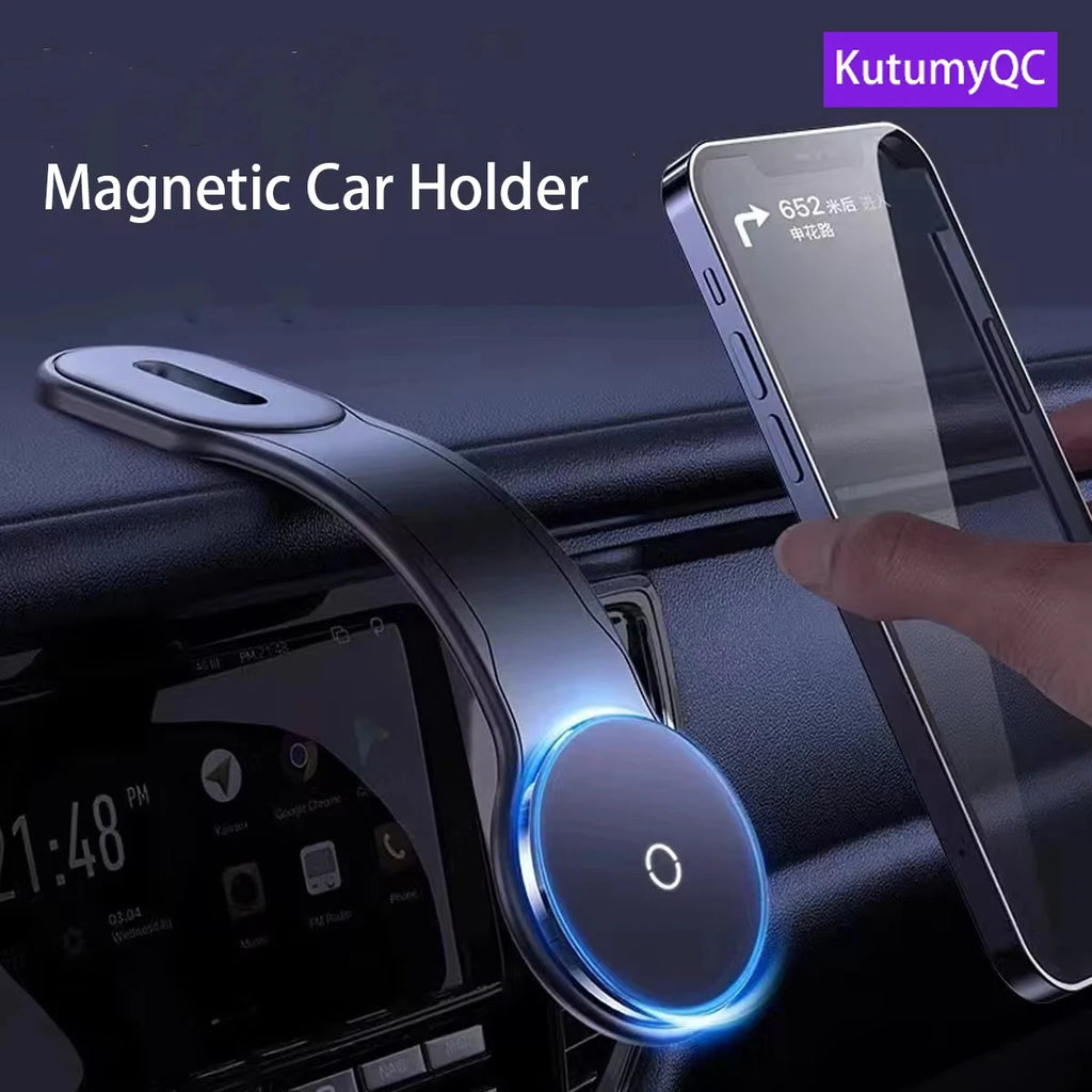Car Mount Detachable, Bendable Aluminum Arm Magnetic Phone Holder for Car Cell Phone Mount for Car
