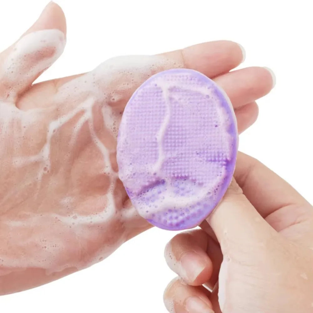 Soft Silicone Face Brush Cleanser and Massager Manual Facial Cleansing Brush Exfoliating Silicone Face Scrubber for Women Man