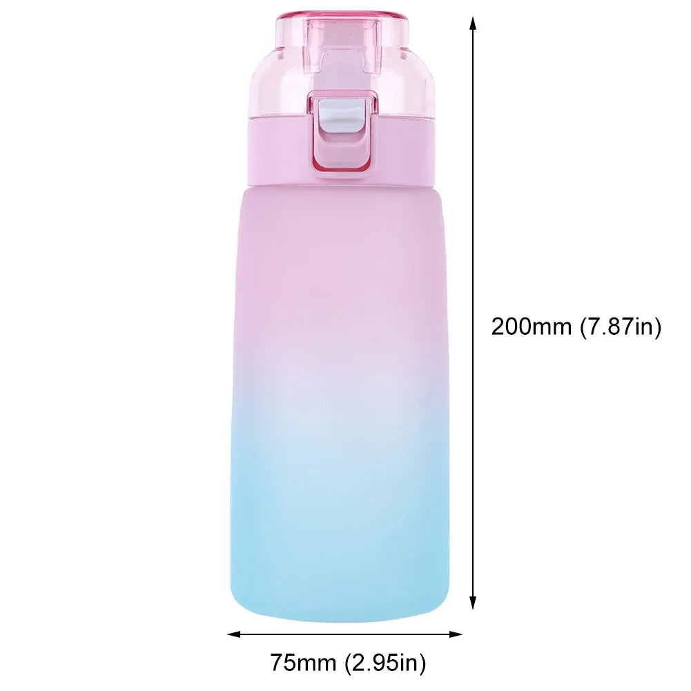 1000ML/600ML Air Water Bottle BPA Free with 7 Flavour Pods Scent Water Cup Sports Water Bottle for Gyms Outdoor Sport Schools