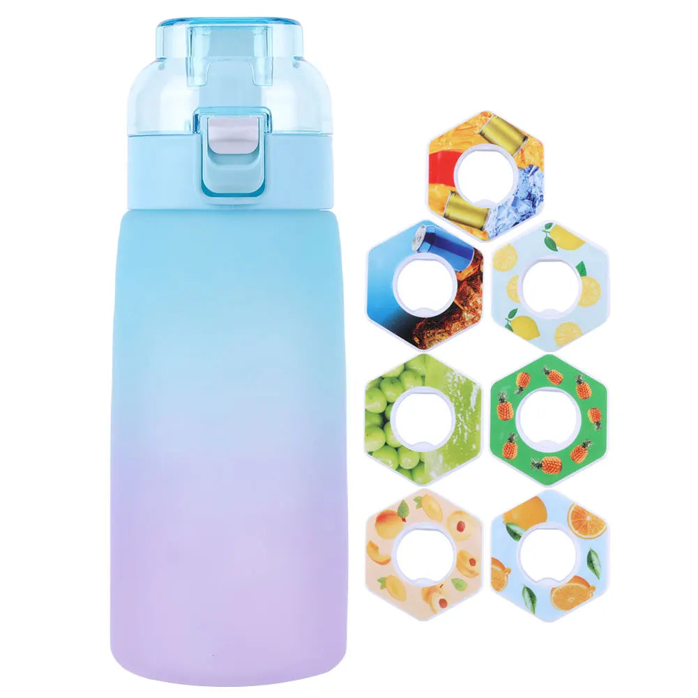 1000ML/600ML Air Water Bottle BPA Free with 7 Flavour Pods Scent Water Cup Sports Water Bottle for Gyms Outdoor Sport Schools