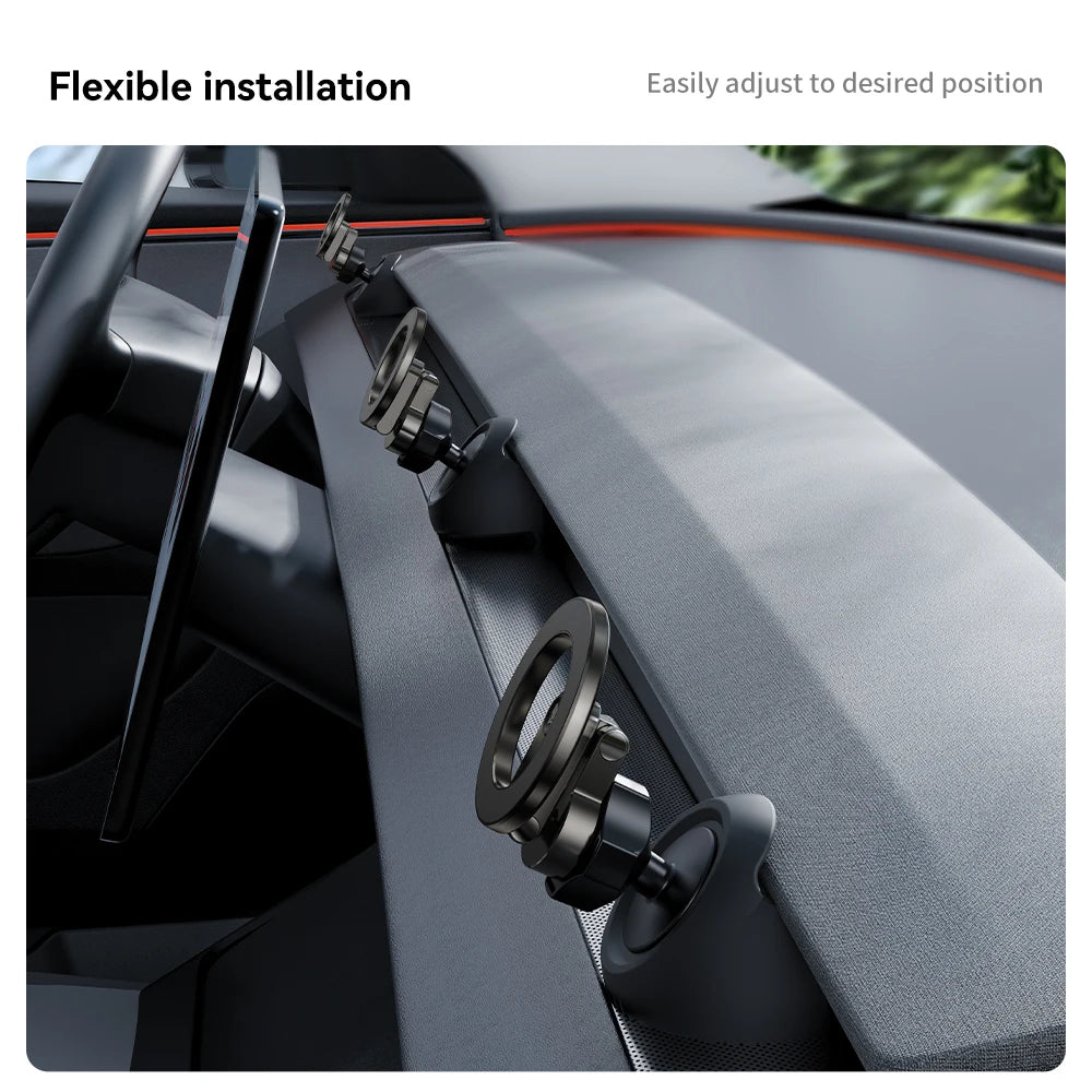 YZ For Tesla Model 3 Y/YL Highland Juniper Magnetic Car Phone Holder 360 Degree Rotation Metal Car Mount for All  Phones