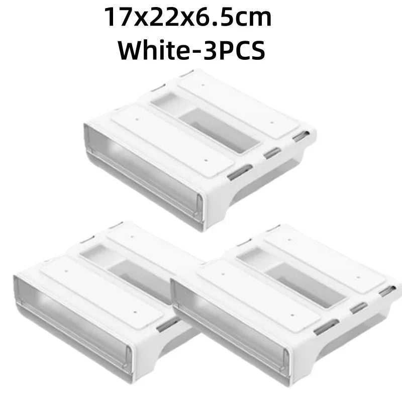 Under Desk Drawer Slide Out for Home Office School Organization and Storage Self-Adhesive Slide Out Expandable Drawer Storage