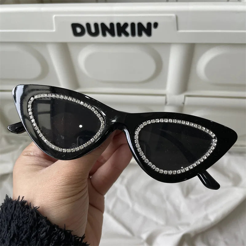 The Most Comprehensive Black Sunglasses Collection Y2K/Sunshade/Large Frame Sunglasses Cat's Eye Sunscreen Glasses