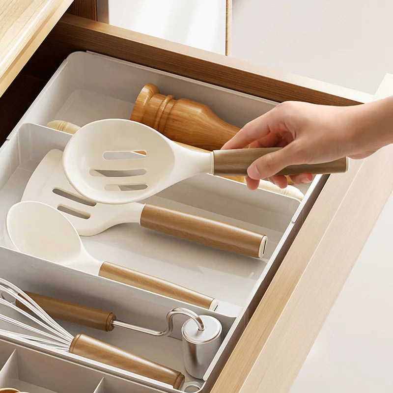 Velori Kitchen Tray — Expandable Cutlery & Drawer Organizer