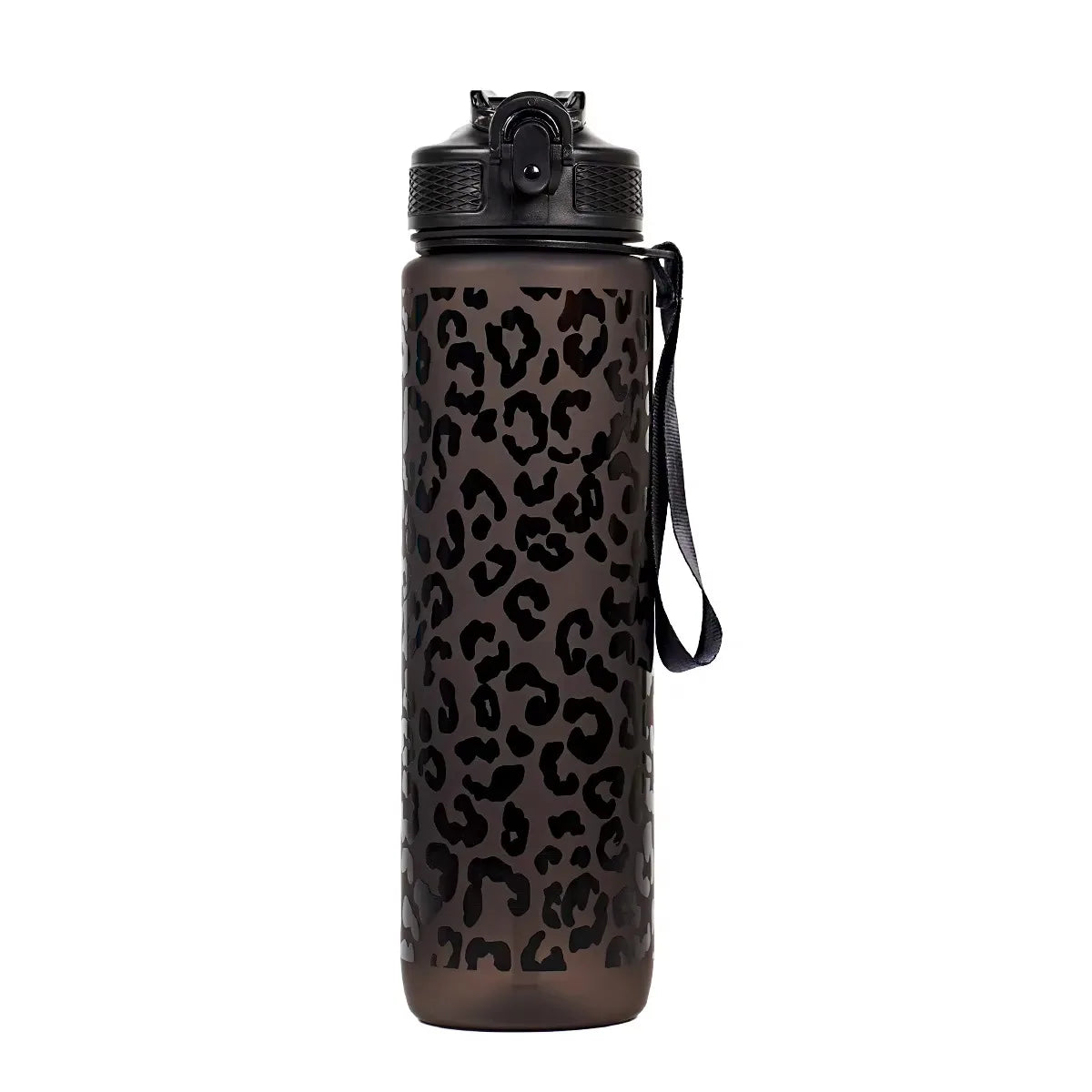 1 Liter Large Capacity Leopard print Plastic Cup Leak Proof Sports Water Bottle Drink items Outdoor Travel Portable Gym Bottle
