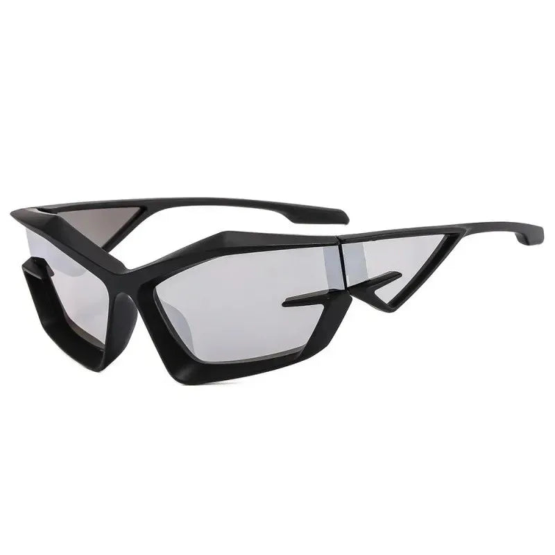 Cyberpunk Style Sunglasses Trendy Hip Hop UV400 Protection Sunglasses Fashionable Eyewear for Men And Women