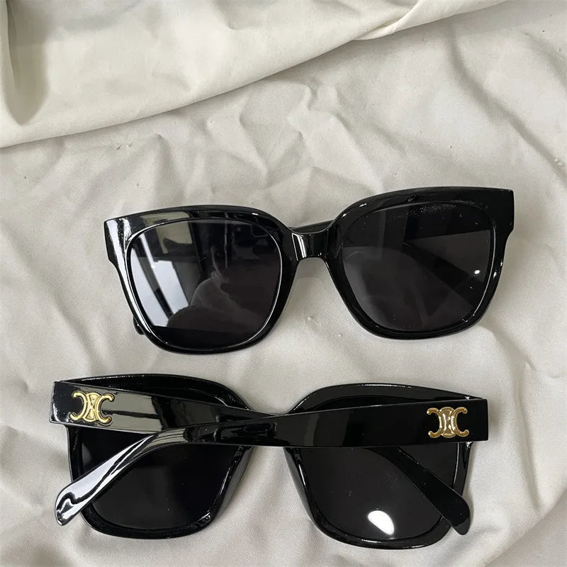 The Most Comprehensive Black Sunglasses Collection Y2K/Sunshade/Large Frame Sunglasses Cat's Eye Sunscreen Glasses