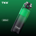 TKK 600/850/1000ml Sports Watter Bottle Tritan BPA-free Portable Leak-proof Plastic Drinkware Outdoor Fitness Gradie Kettle